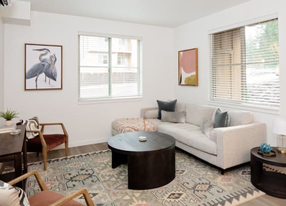 South Ridge Apartments Model Living Room
