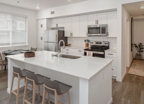 South Ridge Apartments Model Kitchen with Island