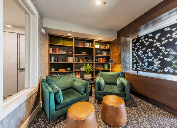 Lenox SoCo Apartments lounge seating area