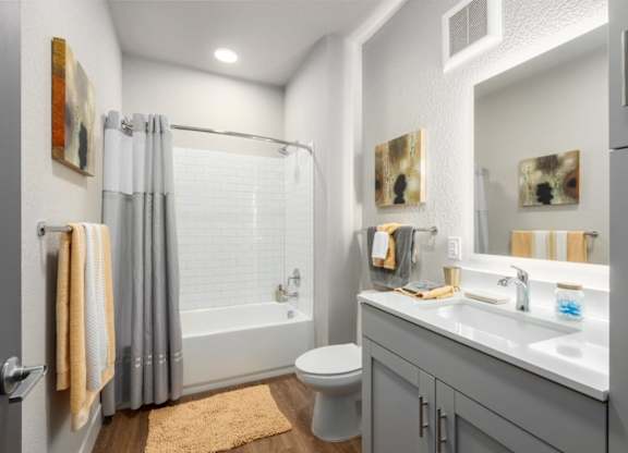 Station at St. Peters New Apartments in St. Peters, Missouri Model Bathroom