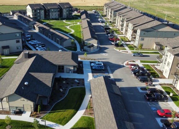 Stillwater Crossing Apartments in Kalispell, Montana Aerial View of Property