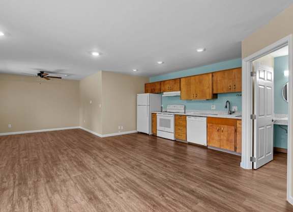 Sycamore Apartments in Walla Walla, Washington Living Room and Kitchen