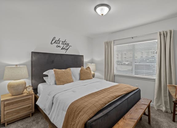 The Banks on Bradley Apartments in Richland, Washington Model Bedroom