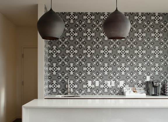 The Century Kitchen Counter and Stools