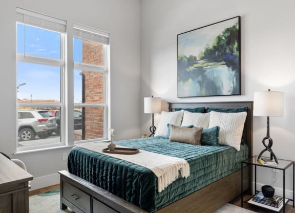 The Edison at Bozeman Gateway Apartments in Bozeman, Montana Model Bedroom