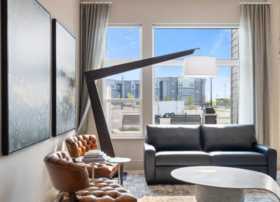 The Edison at Bozeman Gateway Apartments in Bozeman, Montana Clubhouse Lounge