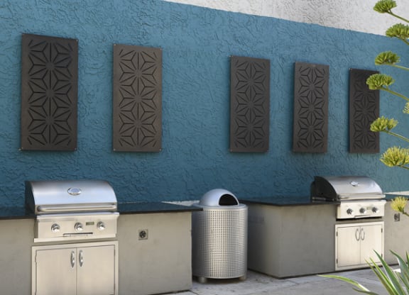 The Icon on Central Apartments in Phoenix, Arizona BBQ Area