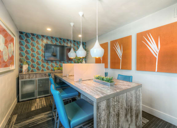 The Icon on Central Apartments in Phoenix, Arizona Clubhouse Lounge