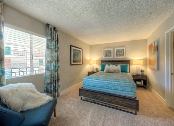 The Icon on Central Apartments in Phoenix, Arizona Model Bedroom