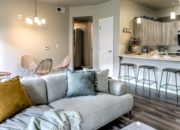 The Lakes at Eagle Model Living Room and Kitchen