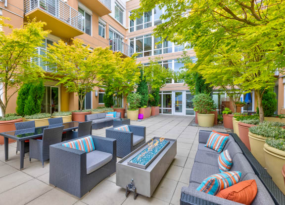 The Mercer Apartments West Courtyard