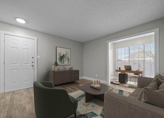 The Monet Apartments in Dallas, Texas Model Living Room