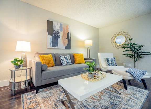 The Monet Apartments in Dallas, Texas Model Living Room