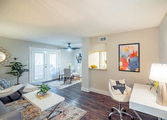 The Monet Apartments in Dallas, Texas Model Living Room