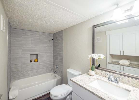 The Monet Apartments in Dallas, Texas Model Bathroom