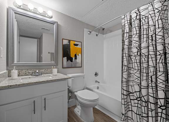 The Monet Apartments in Dallas, Texas Model Bathroom