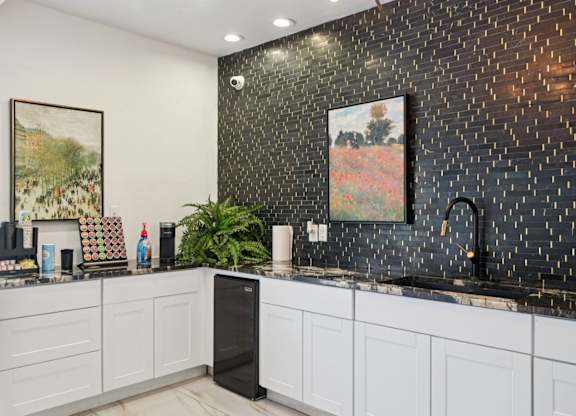 The Monet Apartments in Dallas, Texas Clubhouse Lounge