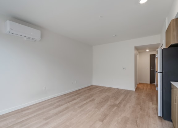 The Warren Apartments Kitchen and Living room