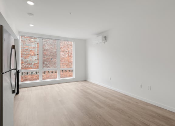 The Warren Apartments Kitchen and Living room
