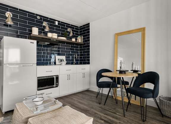 The Franklin Model Living Area and Kitchen