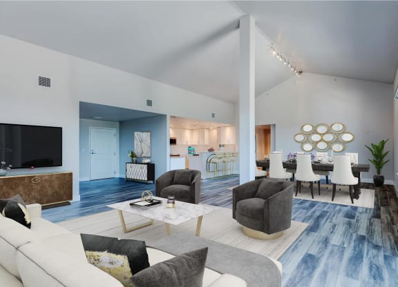The Mercer Apartments Penthouse Living Room