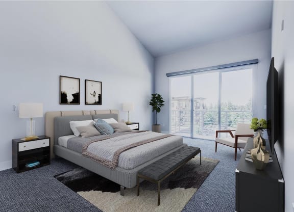 The Mercer Apartments Penthouse Master Bedroom