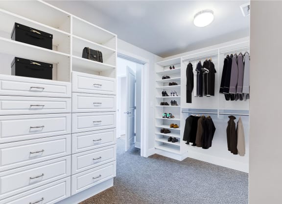 The Mercer Apartments Penthouse Master Closet