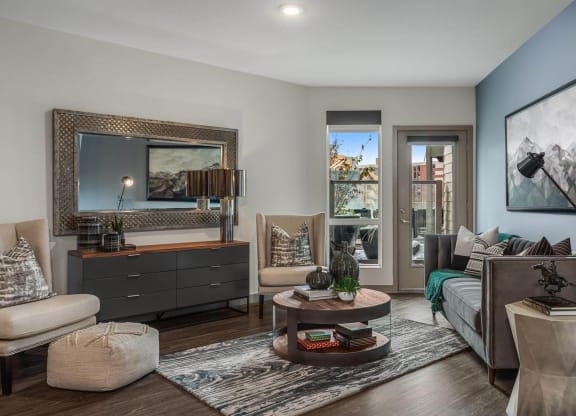 TriVista on Speer Model Living Room