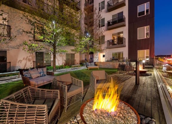 Lyra on McKinney Courtyard with Fire Pit