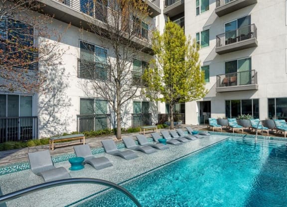 Lyra on McKinney Pool with Lounge Chairs