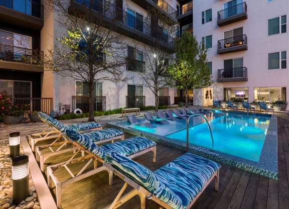 Lyra on McKinney Pool with Lounge Chairs