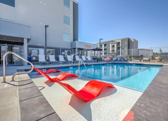 The Boulevard Pool with Lounge Chairs