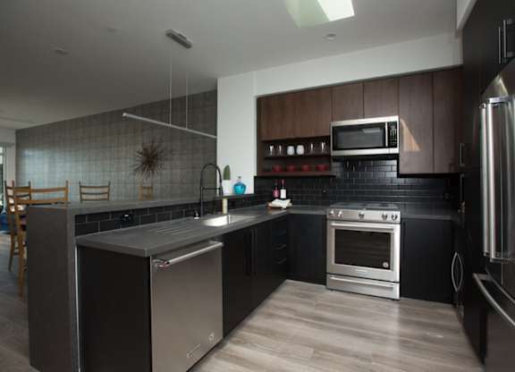 Vinz on Fairfax Apartments in Los Angeles, California Model Kitchen