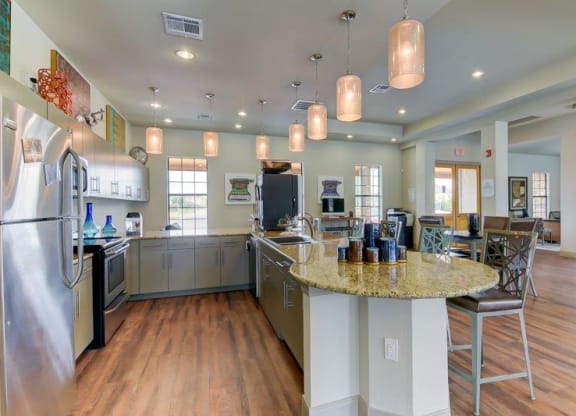 Volar Apartments Clubhouse Kitchen