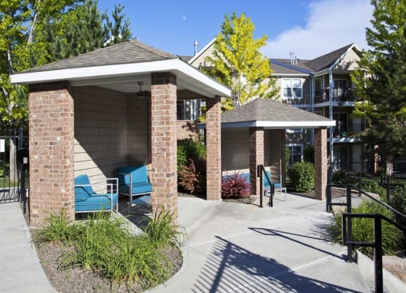 Covered Poolside Seating at The Crossings at Chapel Hill, Washington, 99301