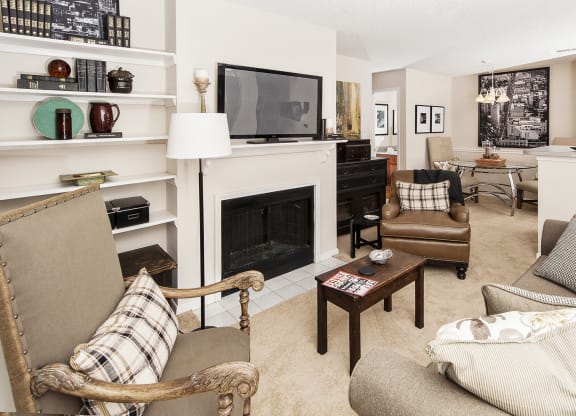 Walton Crossing Apartments Model Living Room