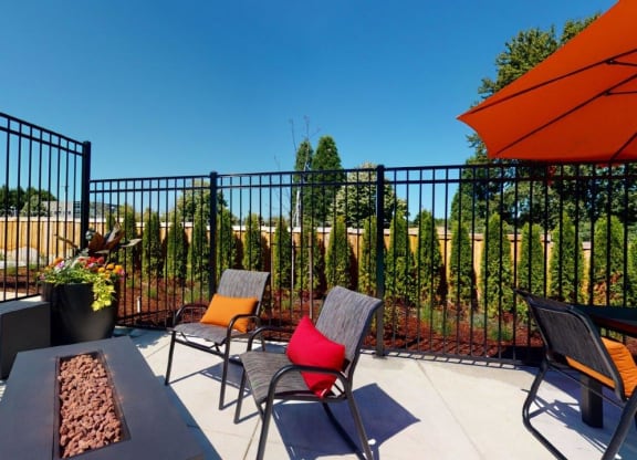West End District Poolside Fire Pit