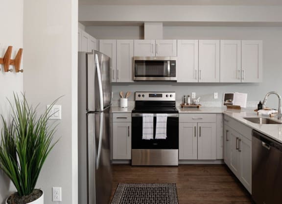 West End District Apartments in Beaverton, Oregon Model Kitchen