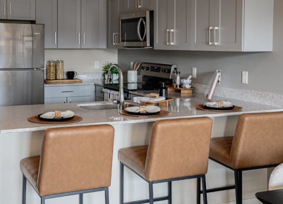 West End District Apartments in Beaverton, Oregon Model Kitchen