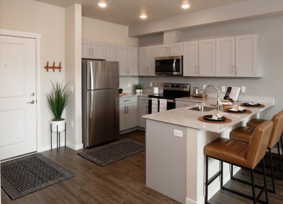 West End District Apartments in Beaverton, Oregon Model Kitchen