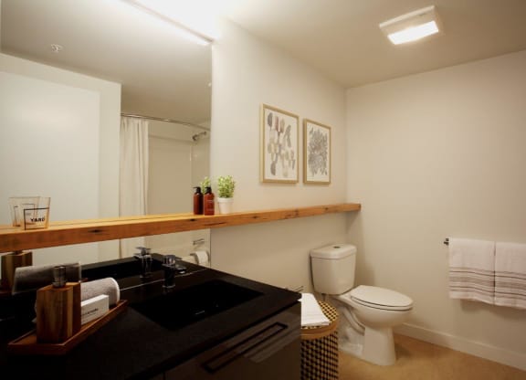Yard Apartments Model Bathroom