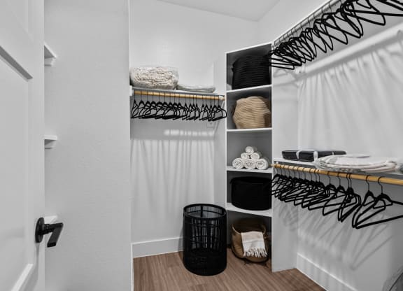 walk-in closet at Lenox Grand, Austin, 78727