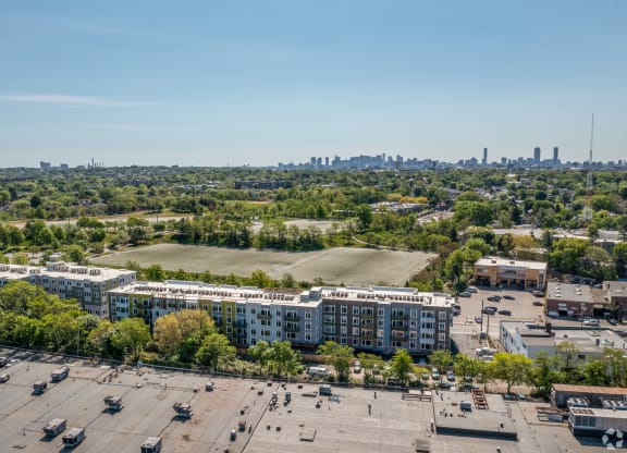 Aerial View at Park77 Apartments, Massachusetts