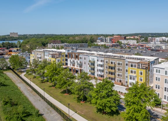 Front exterior at Park77 Apartments, Massachusetts, 02138