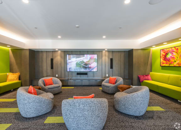 Movie theatre at Park77 Apartments, Cambridge, MA, 02138