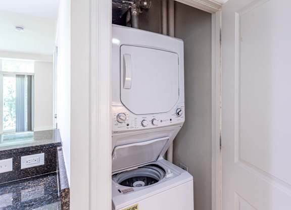 In unit washing machine and dryer at 7 Cameron Apartments, Cambridge, MA