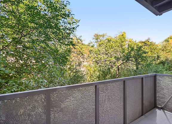 Balcony with railings at Park77 Apartments, Cambridge, MA