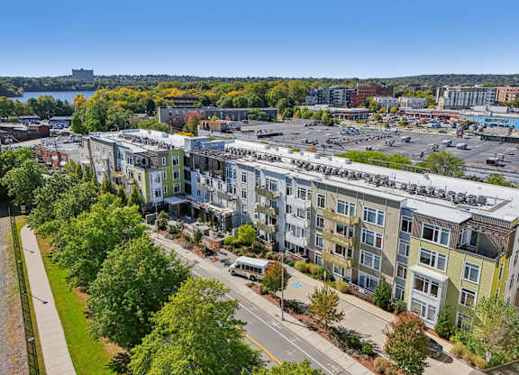 Aerial external view of the property at Park77 Apartments, Cambridge, MA