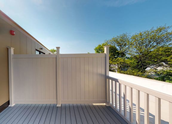 Private Balcony at Saint James Place, Cambridge, MA 02140