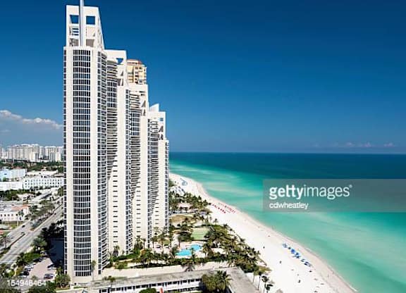 Towers by the ocean
